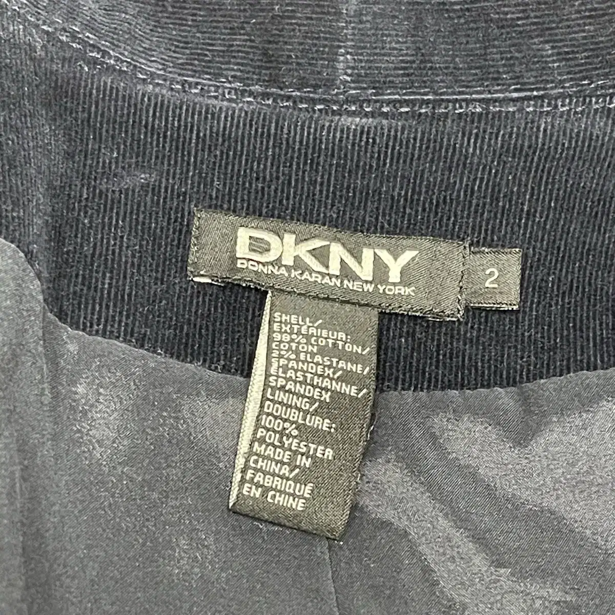 DKNY 골덴 자켓 44~55