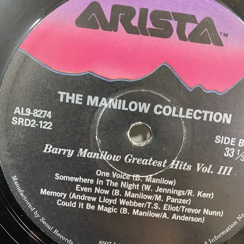 BARRY MANILOW  LP / AA6378