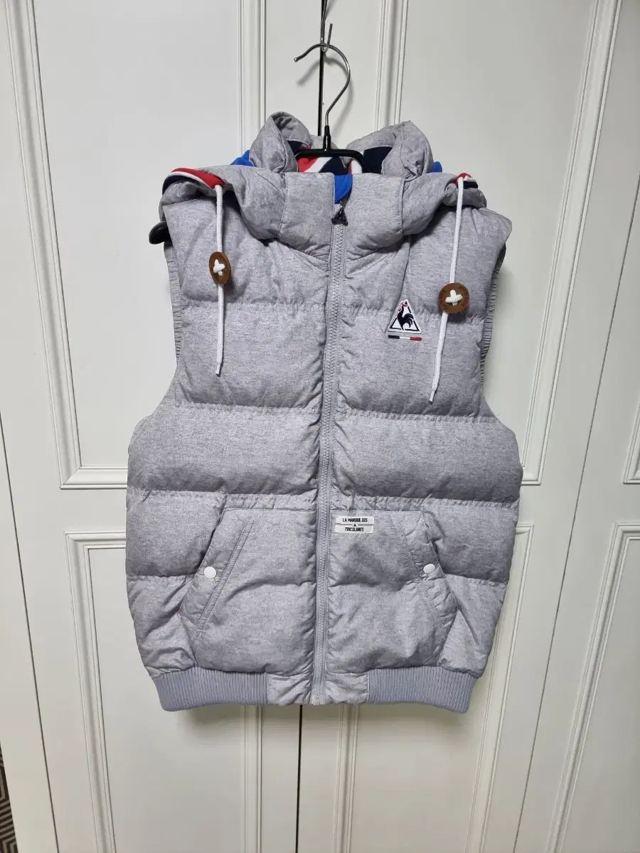 (95)Le Coq duck down hooded padded jo vest