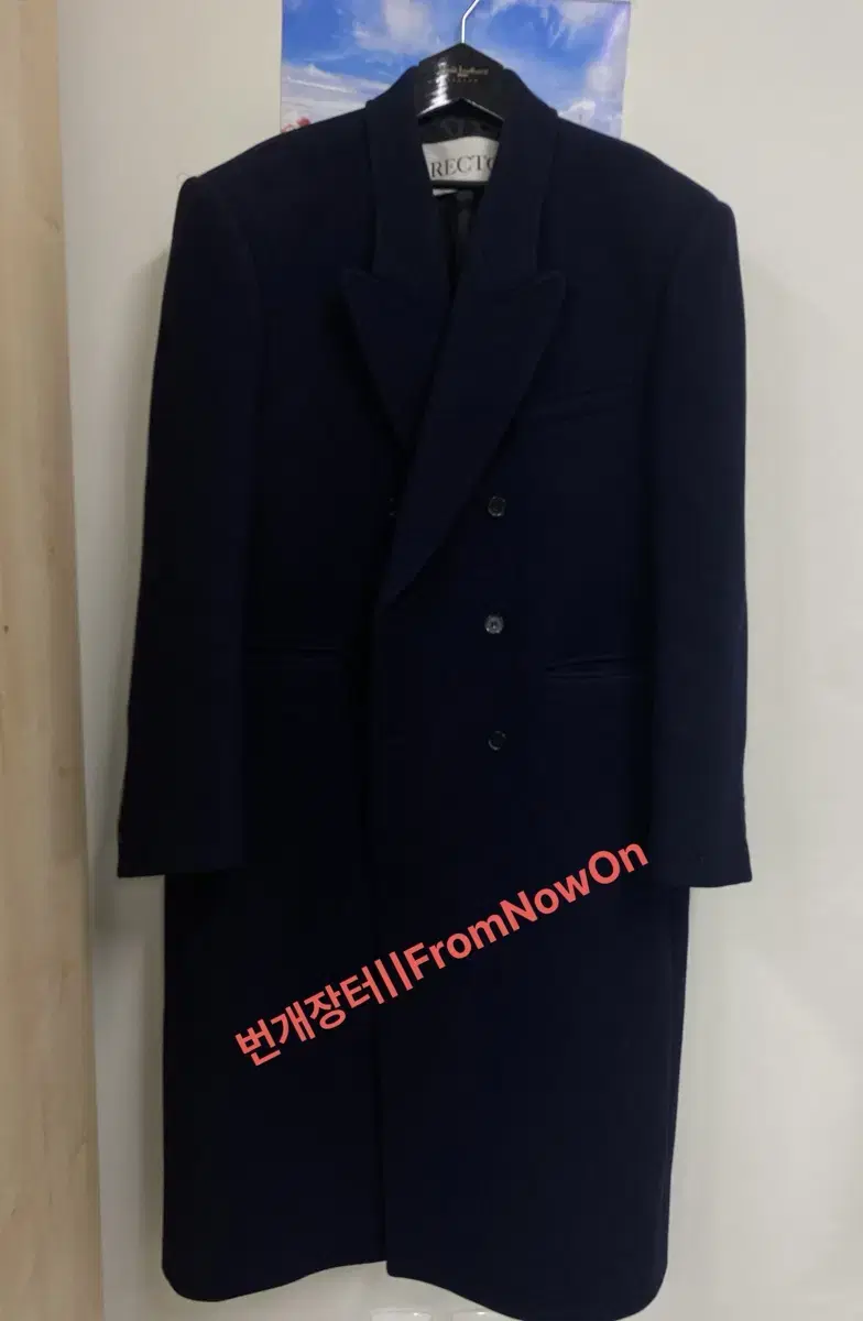 [L] Recto 23FW Roberfeld Coat Navy