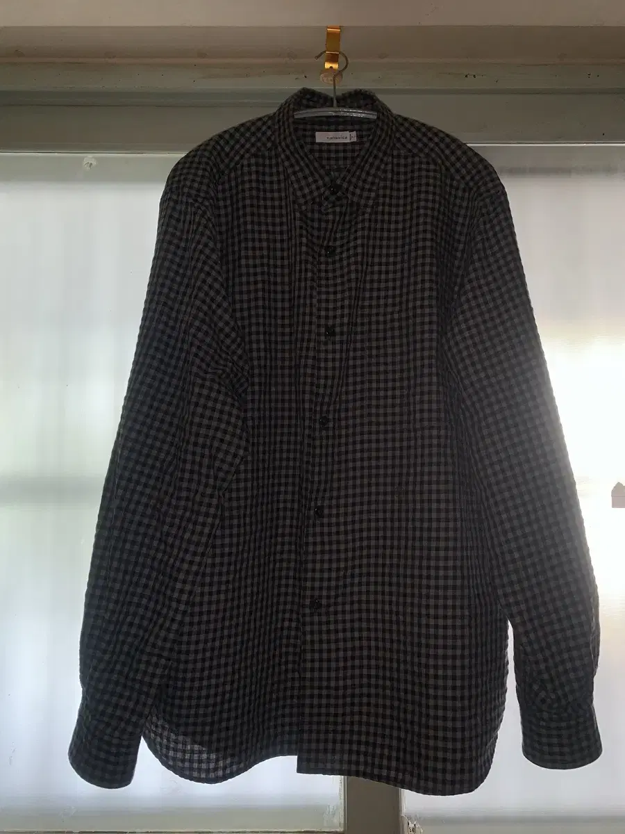 NANAMICA / Gingham check shirt / L