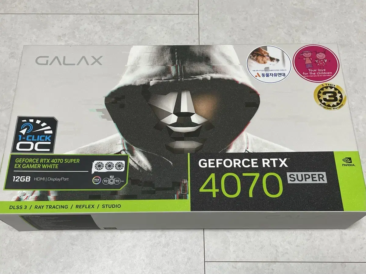 GALAX RTX 4070 SUPER EX GAMER WHITE 갤럭시