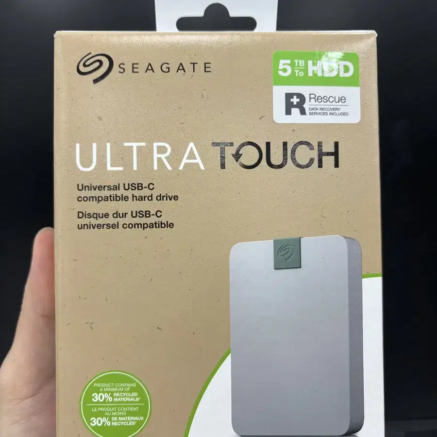 씨게이트 외장하드 5TB Ultra Touch 급처합니다 !