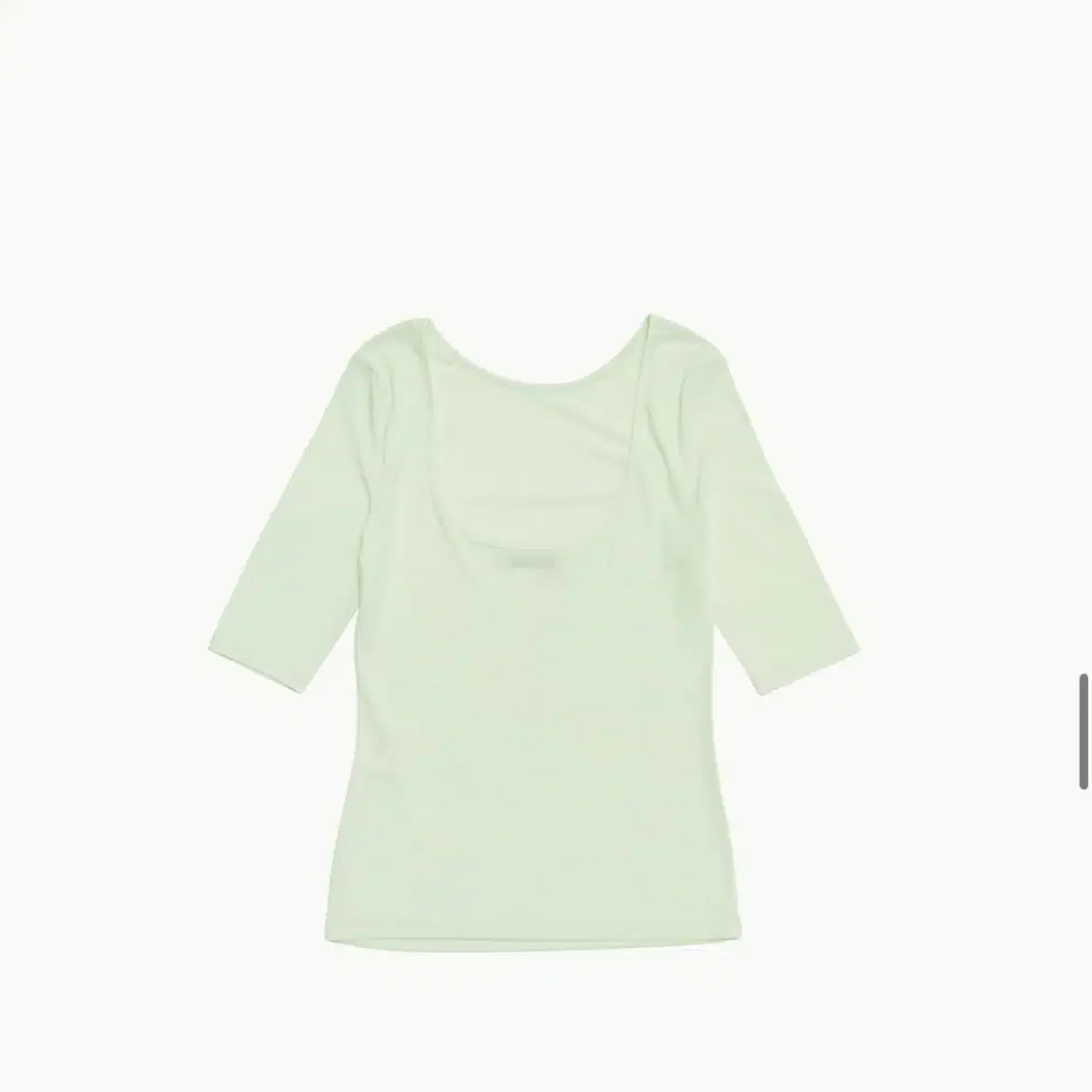 amomento back cutout t-shirt in lime