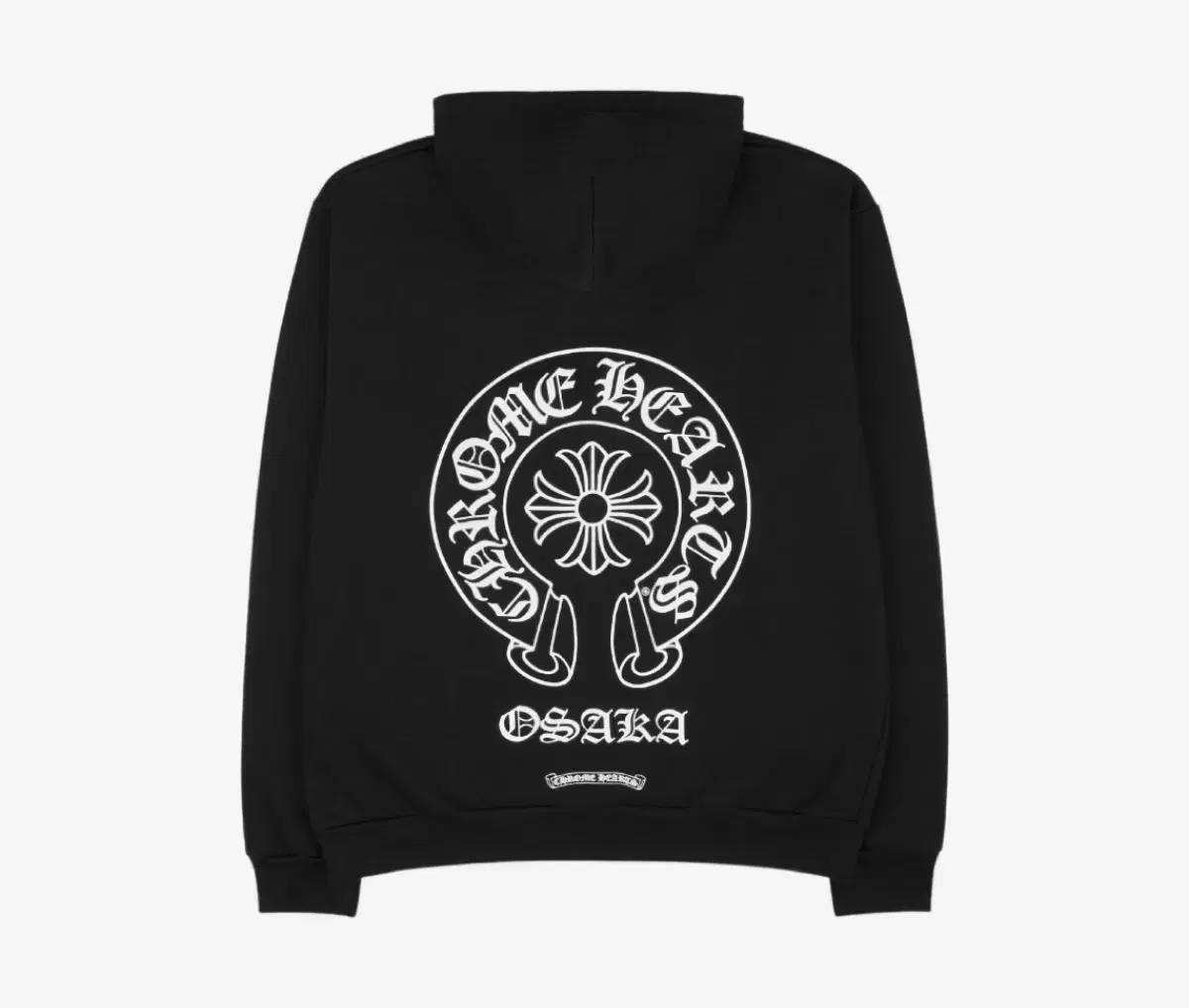 New, L) Chrome Hearts Horseshoe Hooded Zip-Up Black - Osaka only