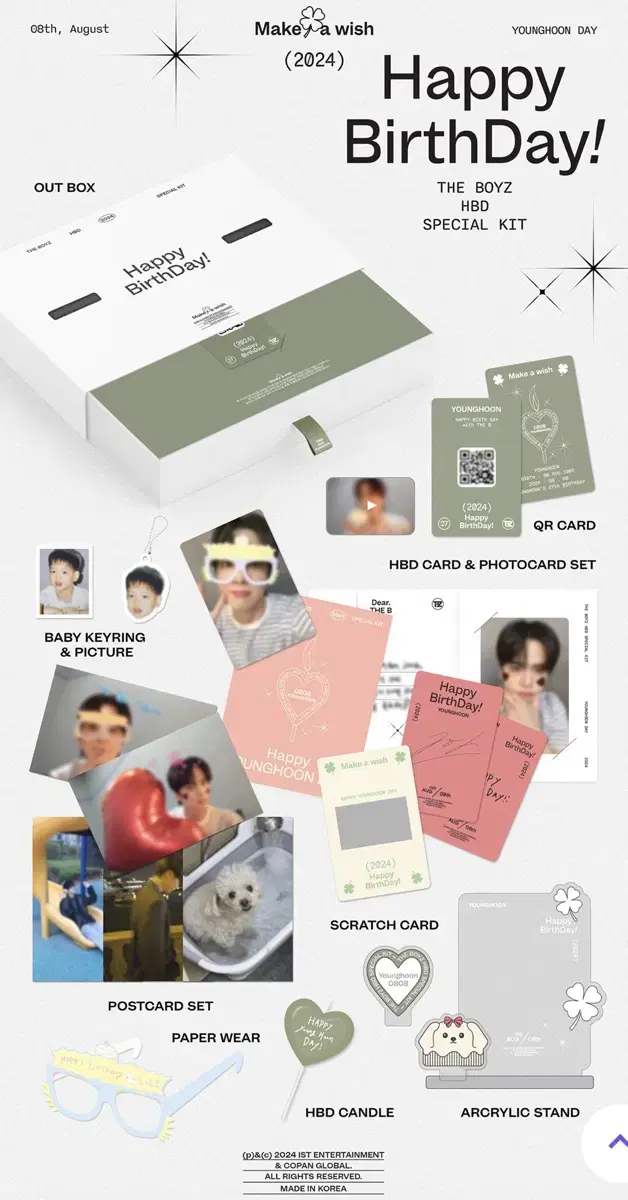 The Boyz younghoon birthday kit WTS