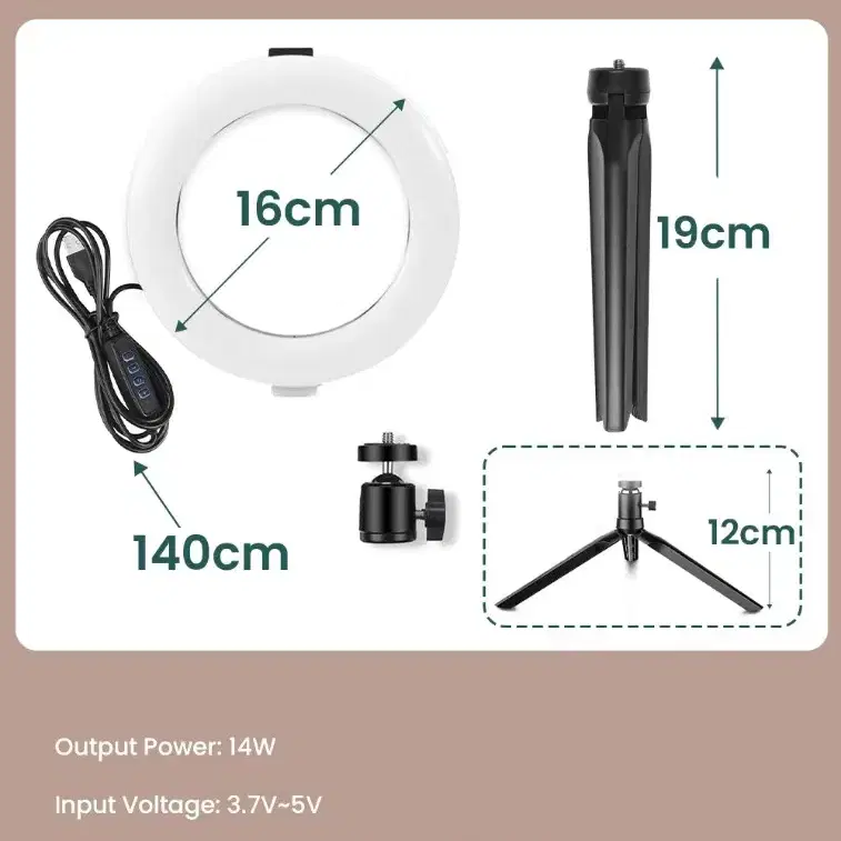 촬영 LED 링라이트, 밝기조절 LED 각도조절 라이브