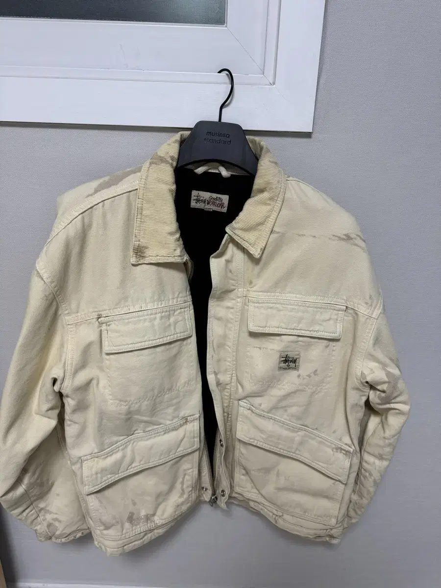 (급매)Stussy Canvas Jacket size M sells.