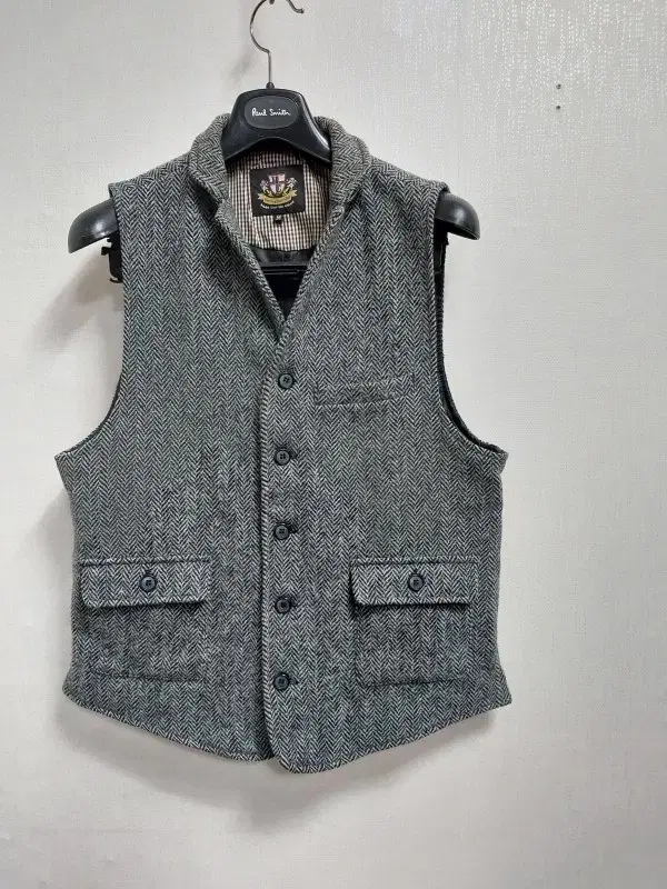 Geffen HerringboneClub HerringboneChecked Woolen Vest Slim Fit95