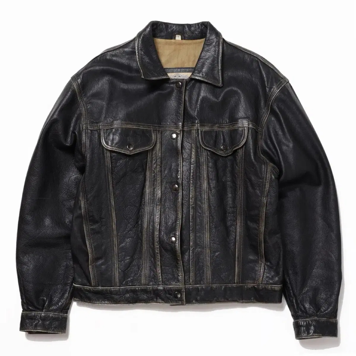 Banana Republic Leather Trucker Jacket