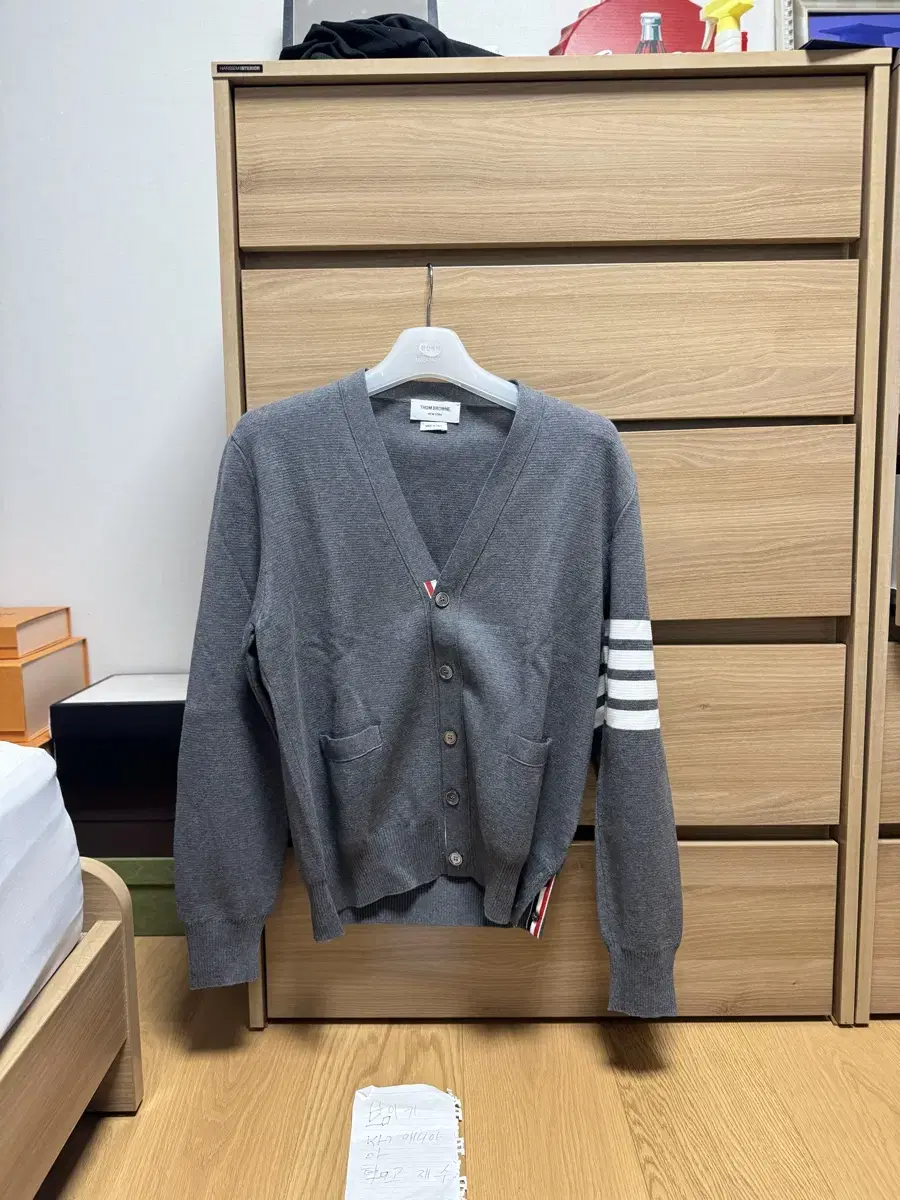 [3] Thom Browne Milano Stitch Cardigan Gray