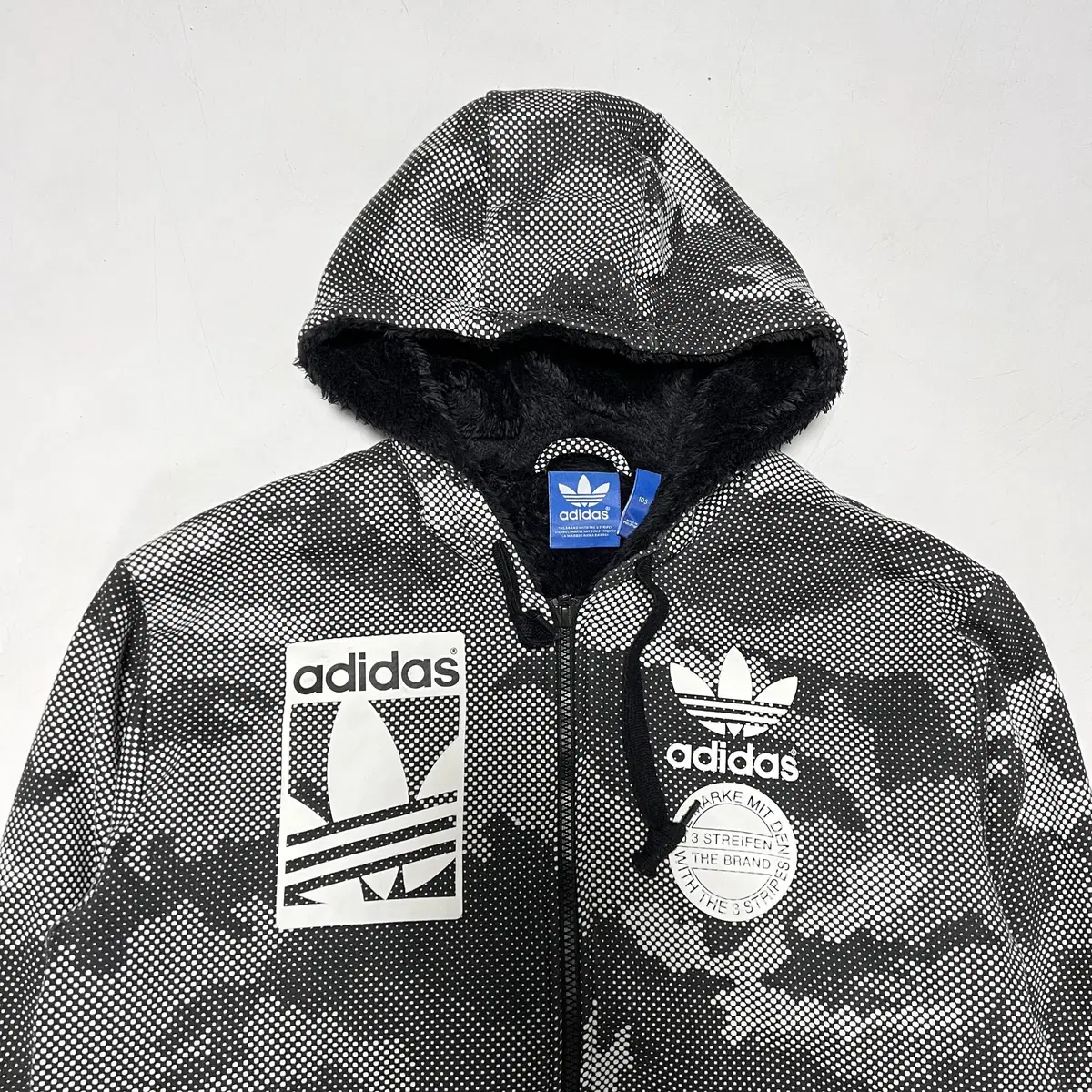 ADIDAS 아디다스 카모플라쥬 패턴 후드집업(XL)