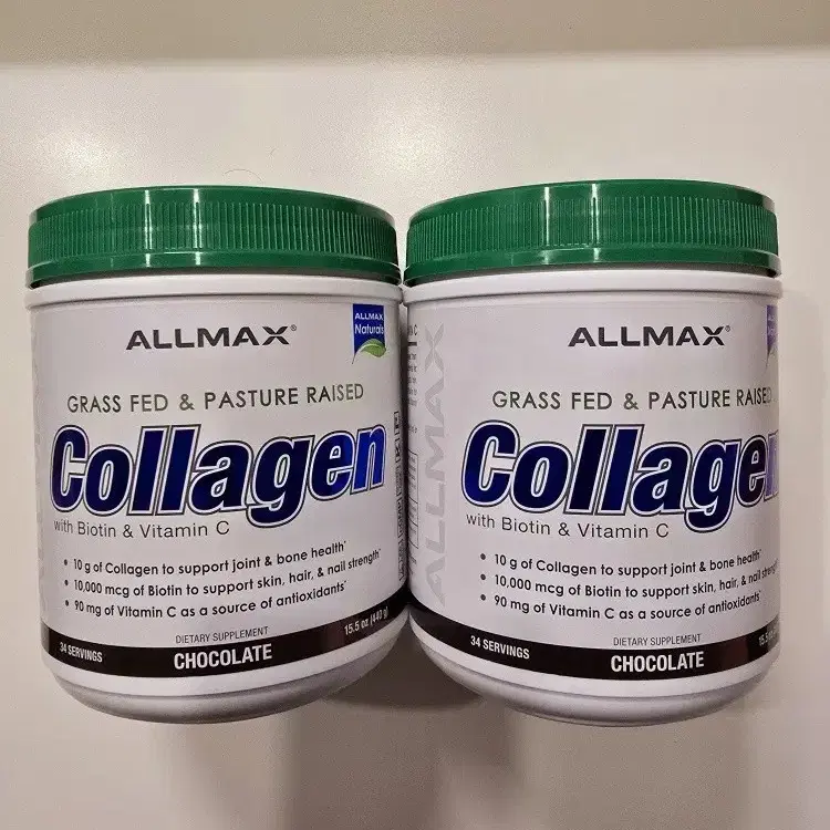 [택포]대용량 ALLMAX 올맥스 콜라겐 초콜릿 맛 440g 2통