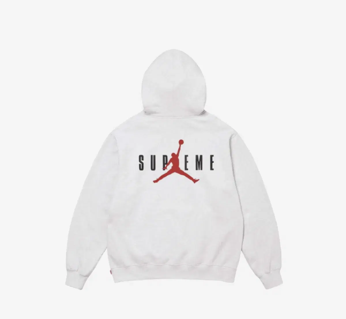 Supreme x Jordan Hooded Sweatshirt Ash Gray - 24FW Newxl