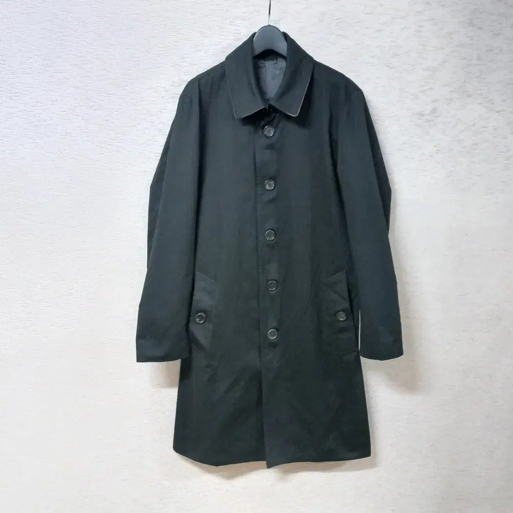 11-21/STYLEHOMME Black trench coat for Men