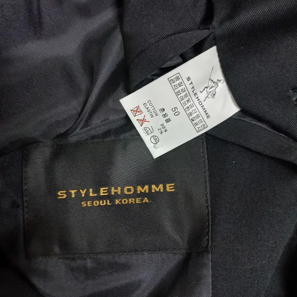 11-21/STYLEHOMME 블랙 트렌치코트 남성