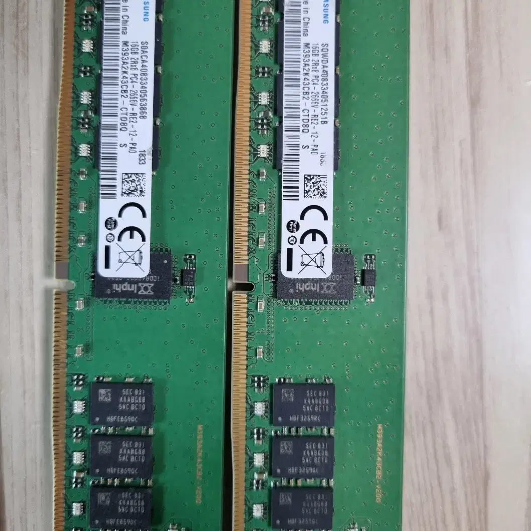 삼성 DDR4 32GB(16x2) ECC서버용 램