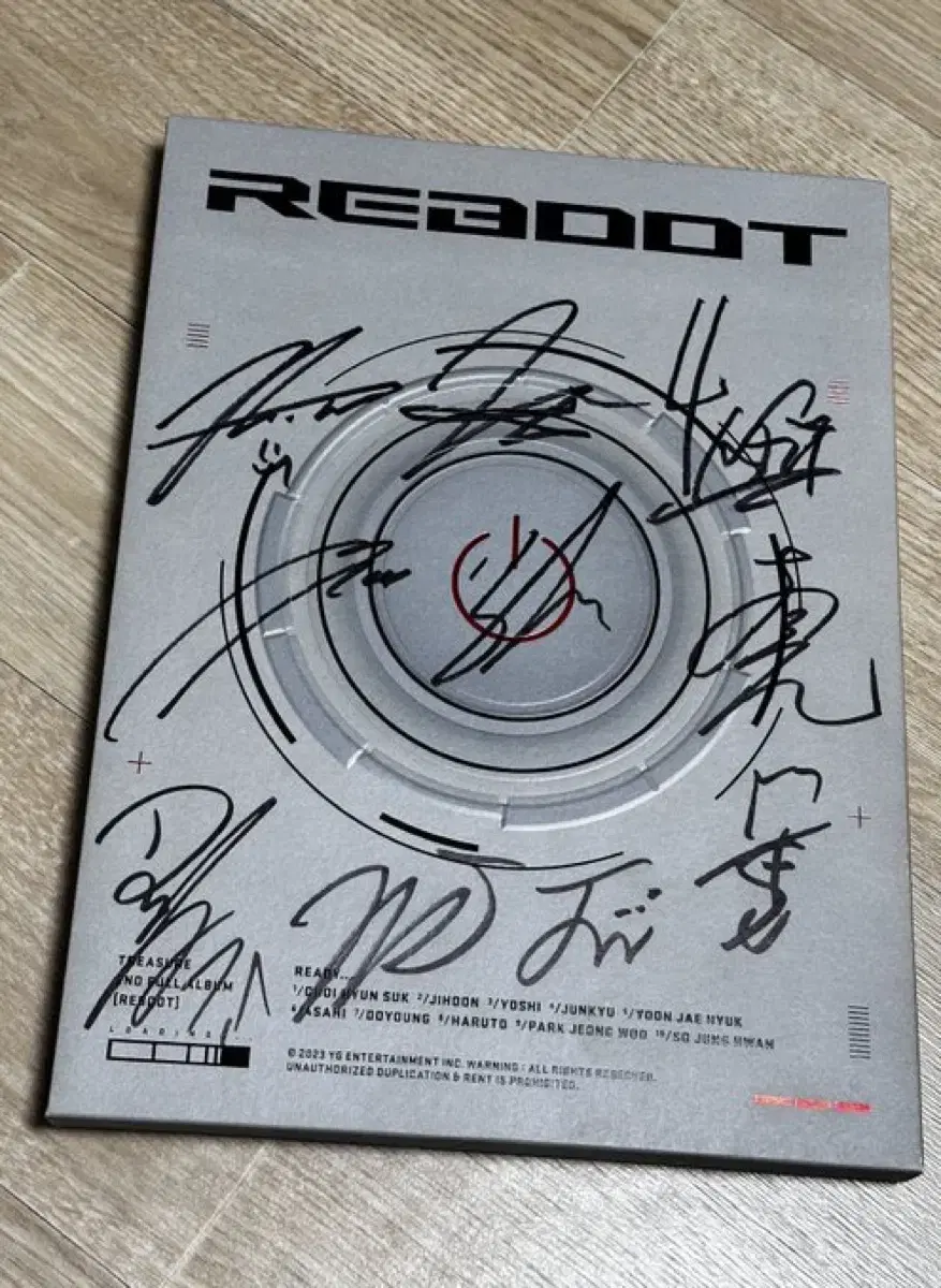 Treasure Reboot Signed Album WTS