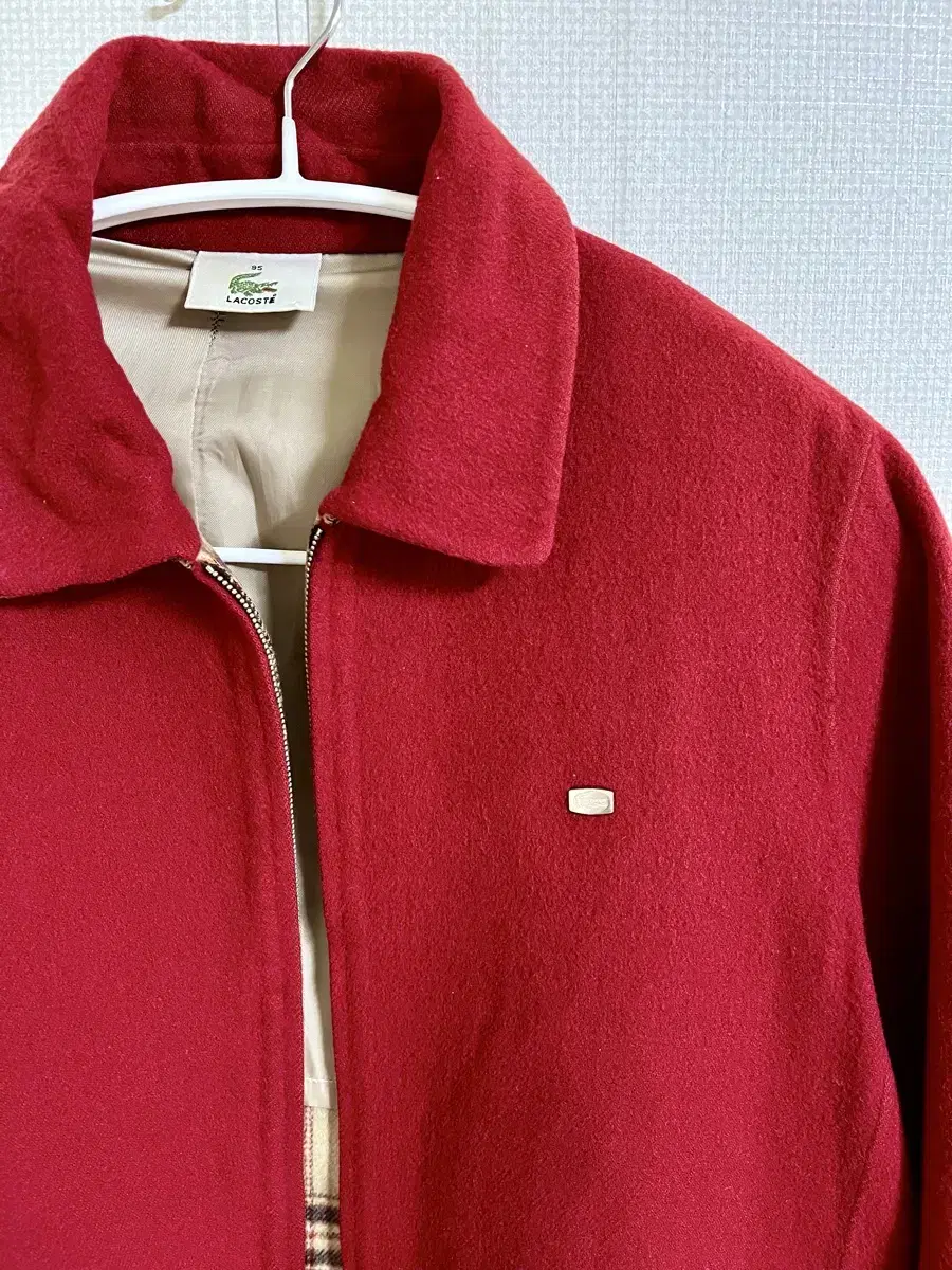 Lacoste Wool and cashmere red jacket