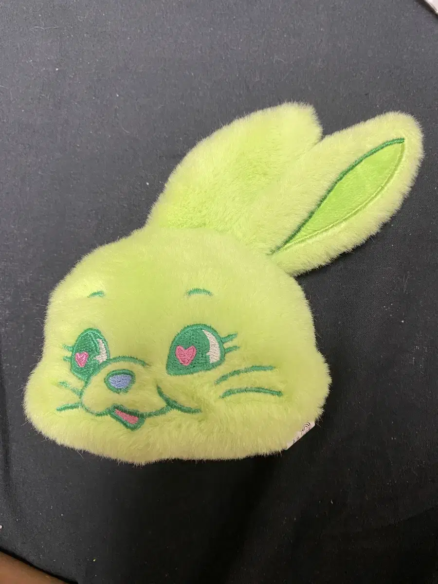 New Jeans Fluffy Green Rabbit