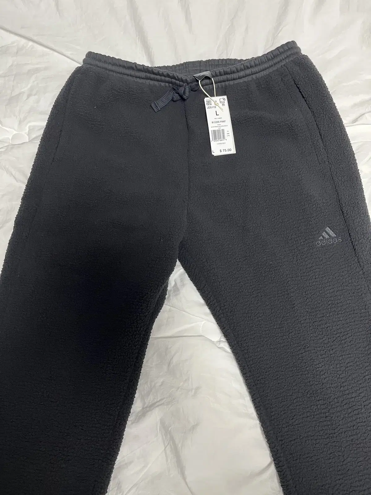 [L] Adidas Cozy Furisode Pants Black sells.