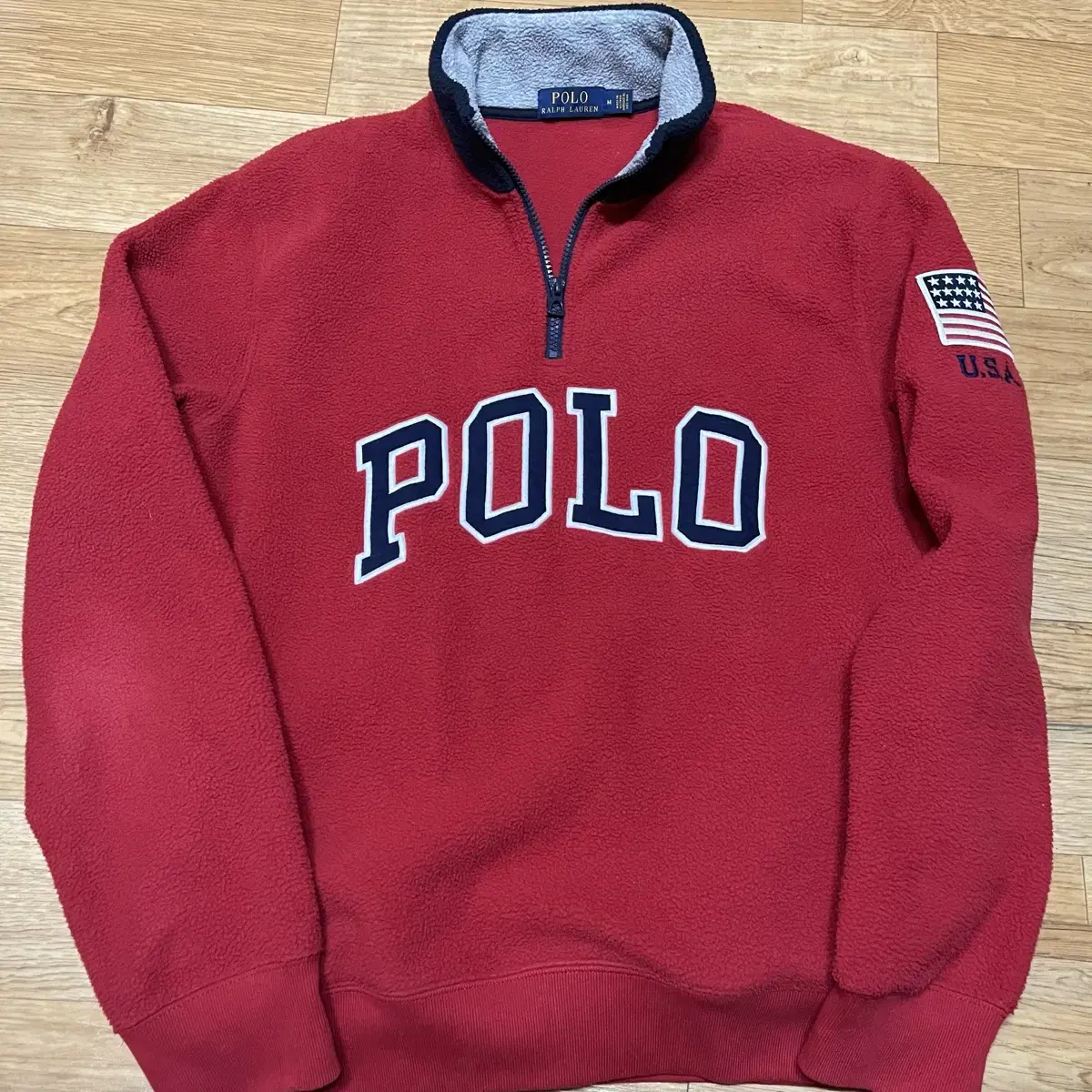 Polo Star-Spangled Banner Vahn Zip-up Fleece Size M (100)