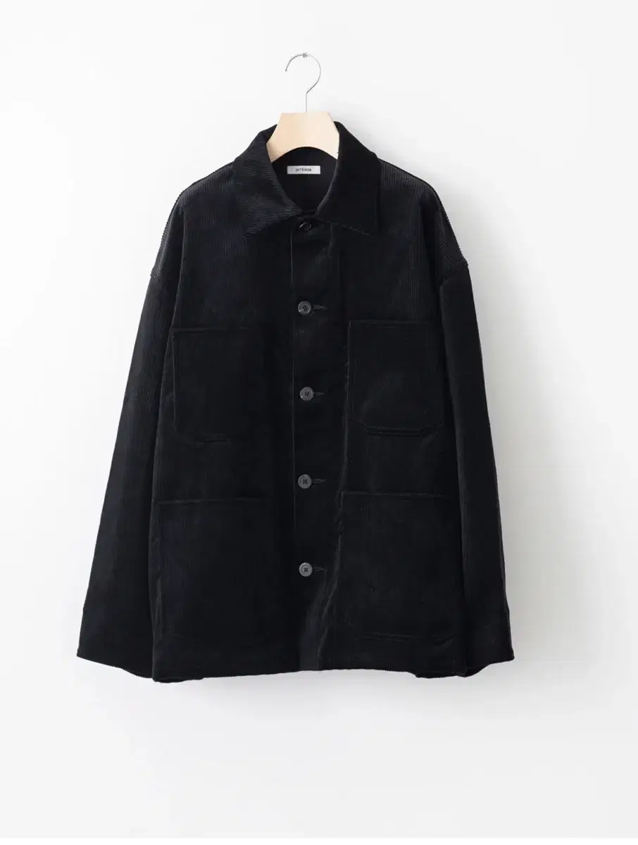 INTERIM Hyper Big Corduroy Coverall Black 4