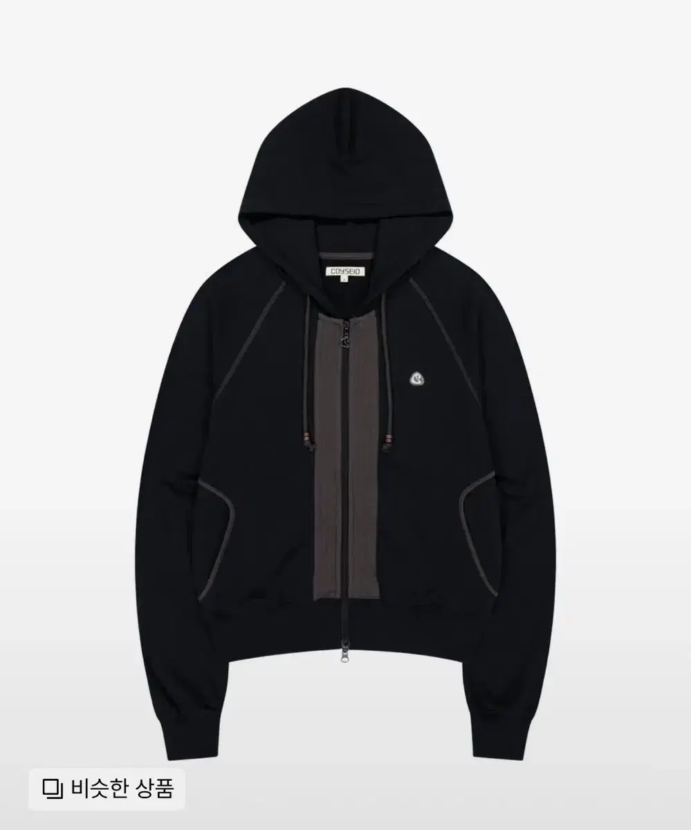 PUCKERING HOOD ZIP-UP BLACK 코이세이오 후드집업