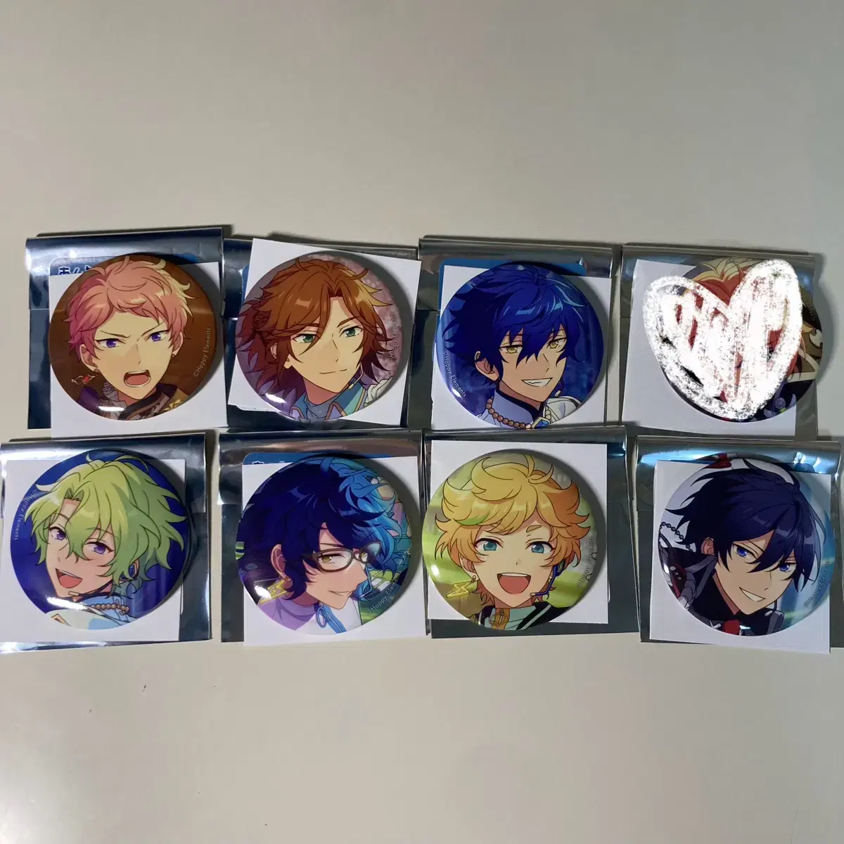 Anstashu madara jun hiyori makoto tsumugi sora hokuto canbadge korebadge