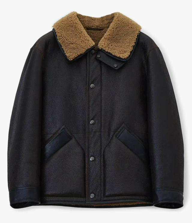 Lemaire Shearling Coat Espresso (Mustang) size M