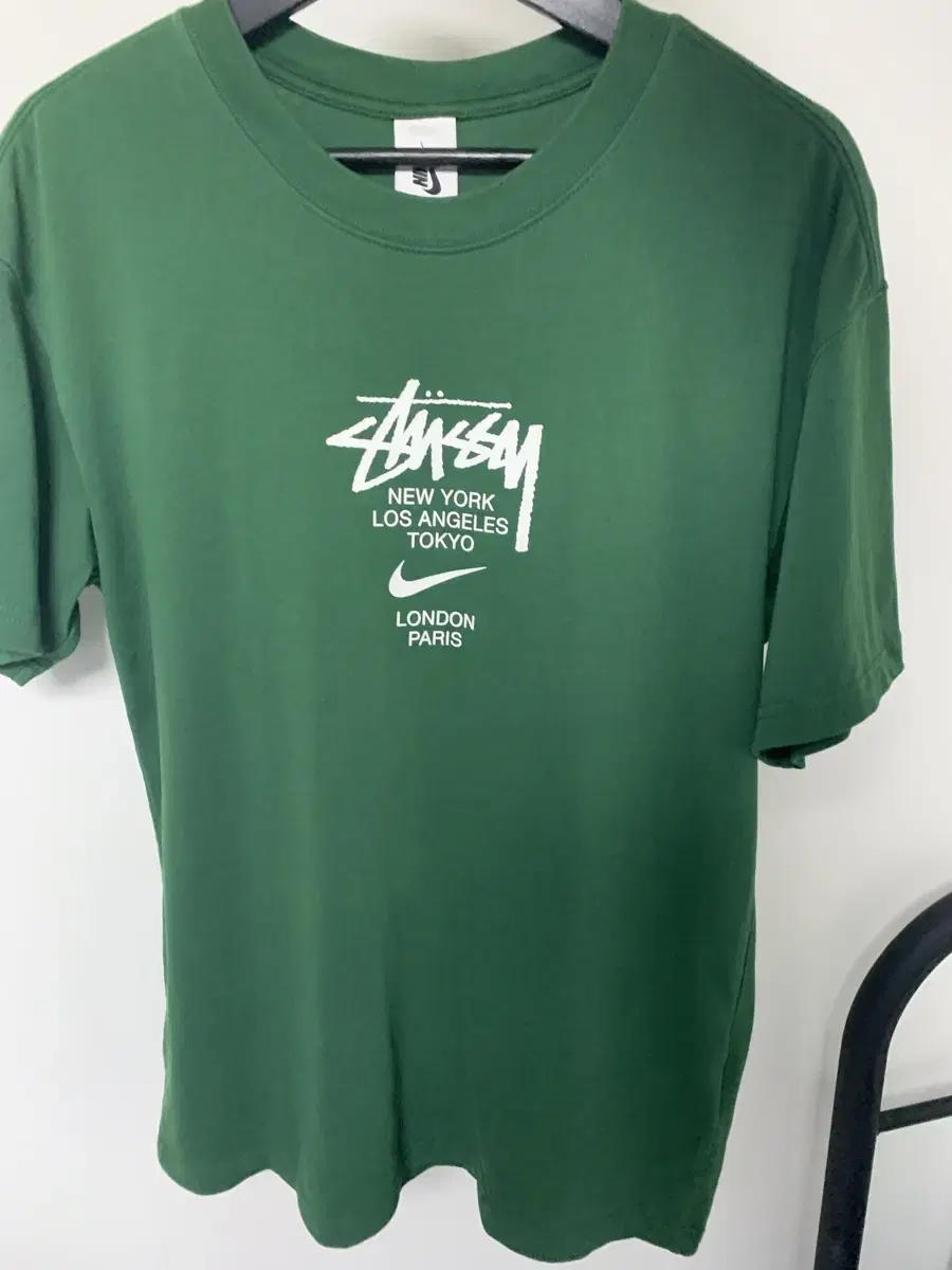 [M] Nike Stussy Short Sleeve Green