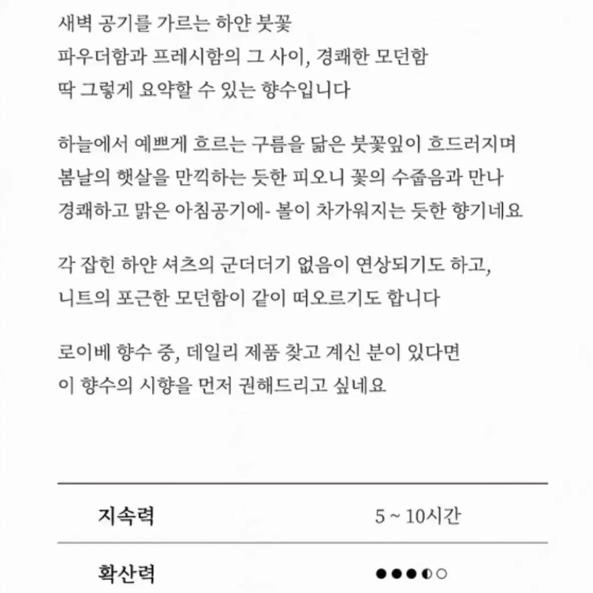 로이비 EDP 향수 4종일괄 국문택