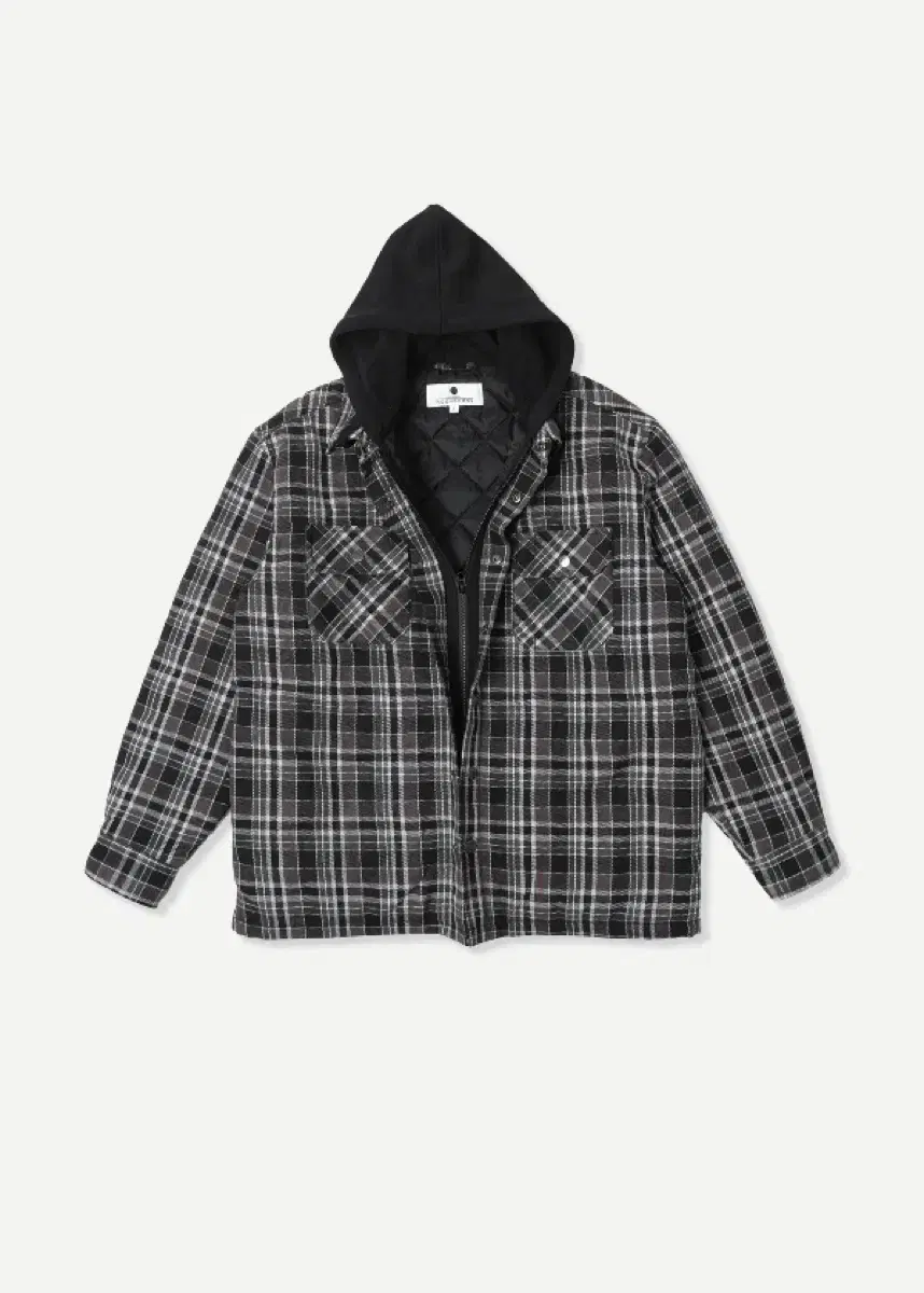 NOONGOONS HoodieLayered padded check jacket