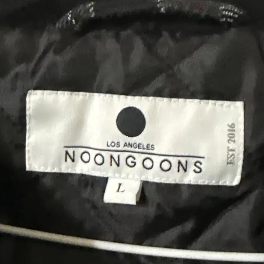 NOONGOONS 후디레이어드 패디드 체크  자켓