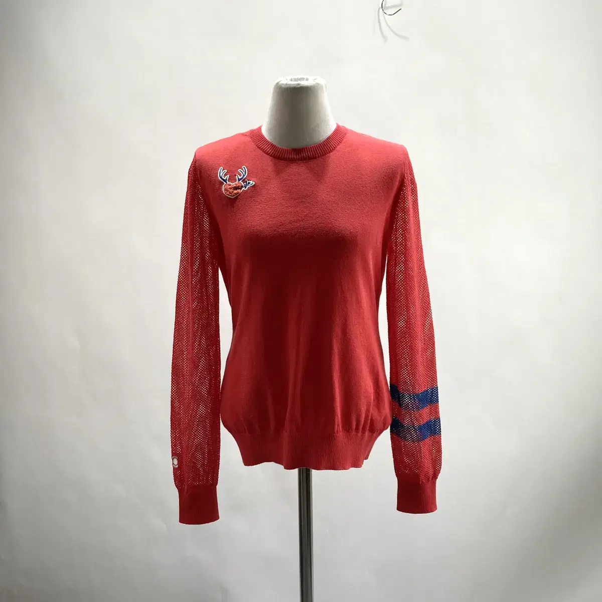 Wide Angle Women's Golf Knit Thin Red 90 Permanent