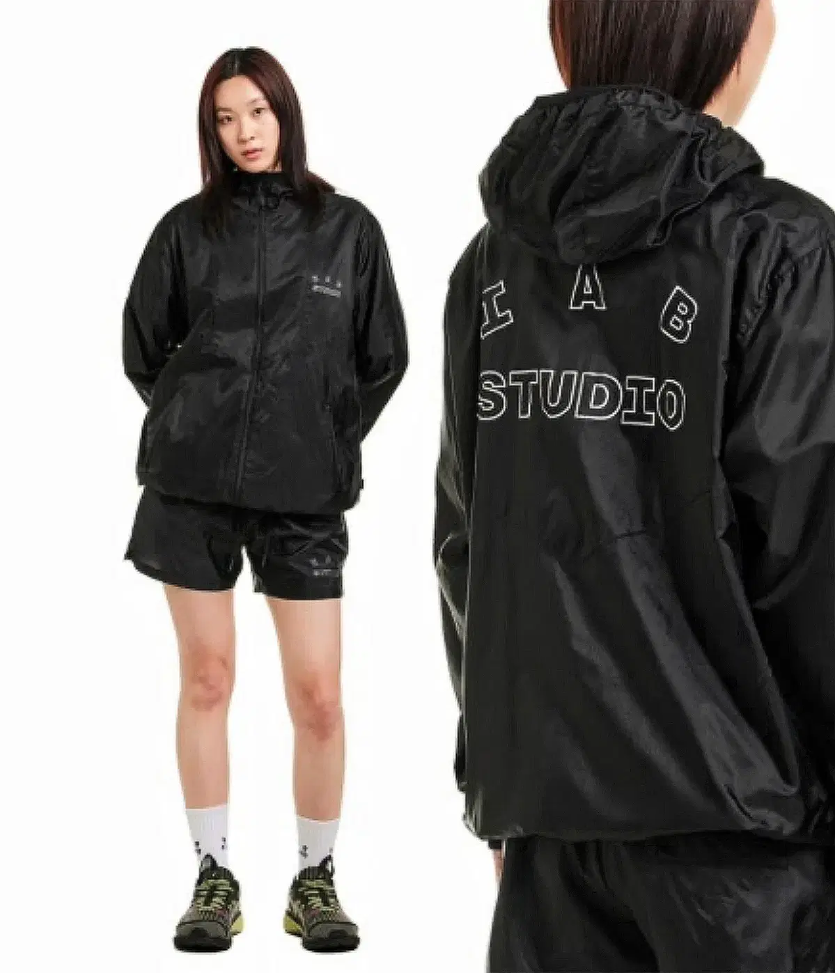 iAppstudio Windbreaker Hooded Zip-up Jacket (L)