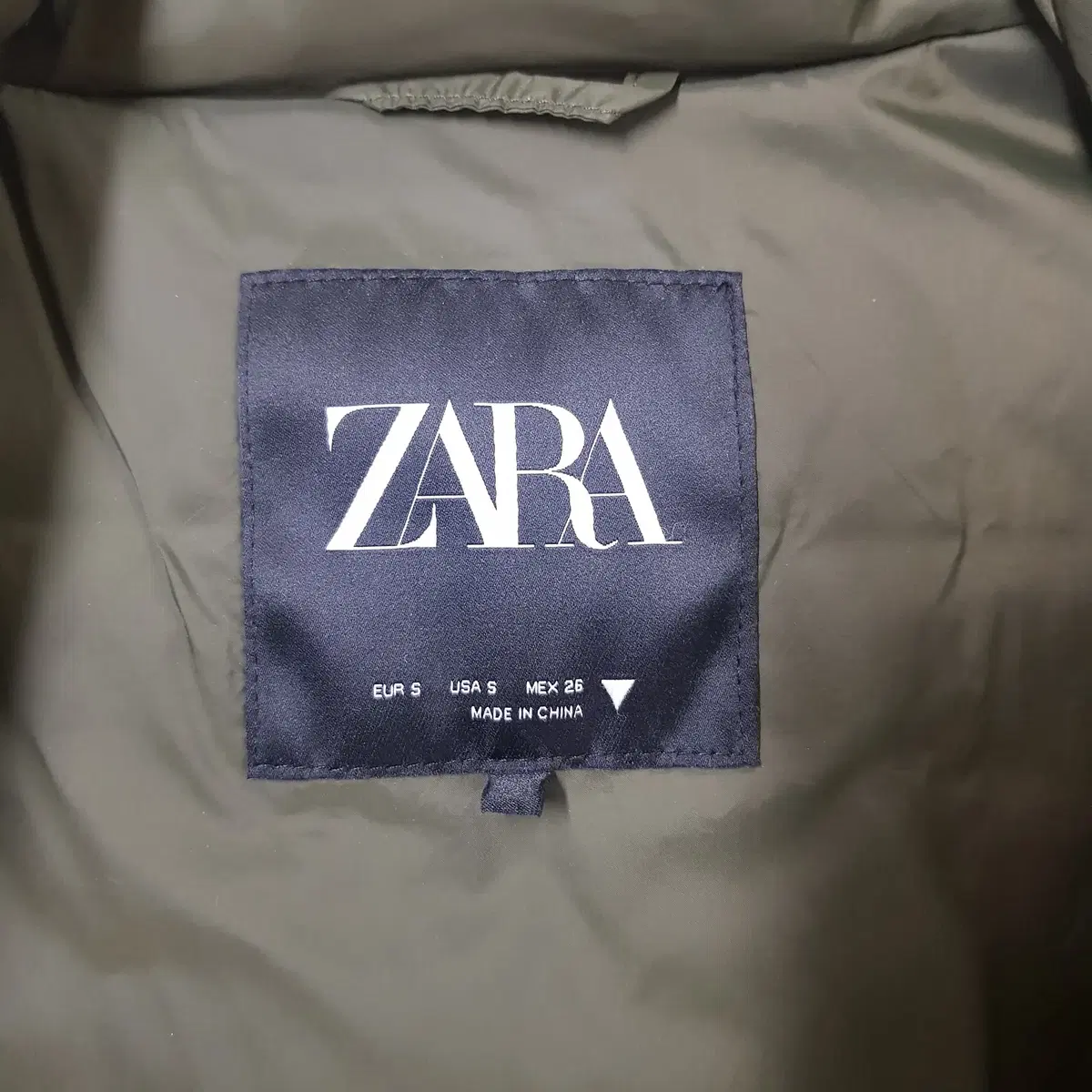 ZARA 경량 패딩 롱 베스트 100사이즈