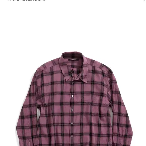 해칭룸 Classic Shirt Over Dyed Check Pink