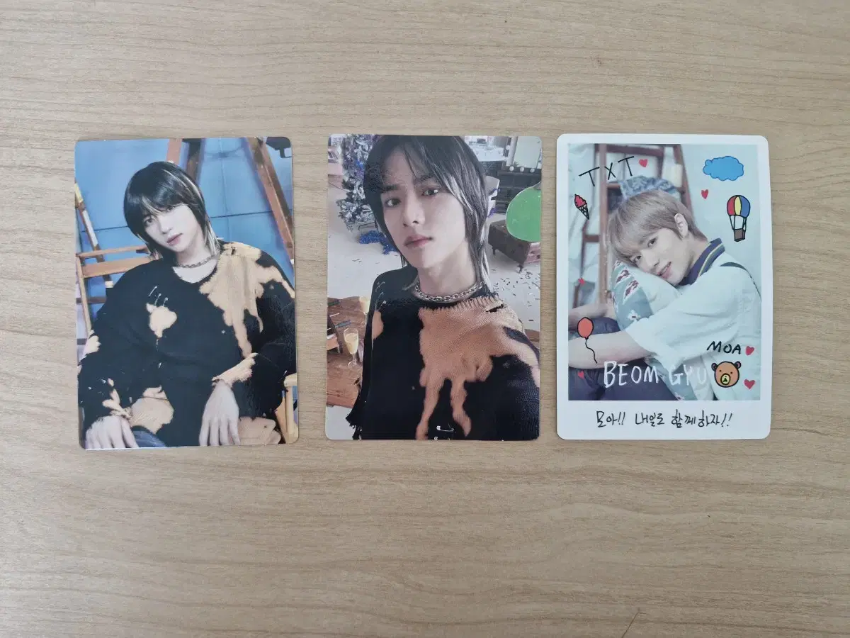 TXT Holiday Shabbatu Shine By Together beomgyu photocard