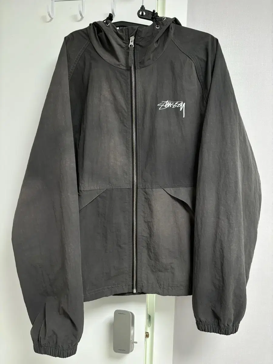 [L]Stussy windbreaker wave die beach shell jacket black sells