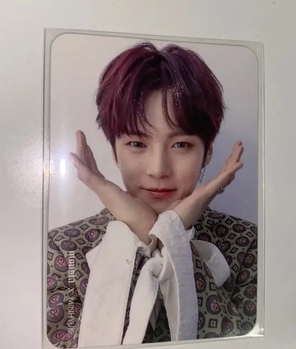 monsta x minhyuk areum broadcast photocard sepal