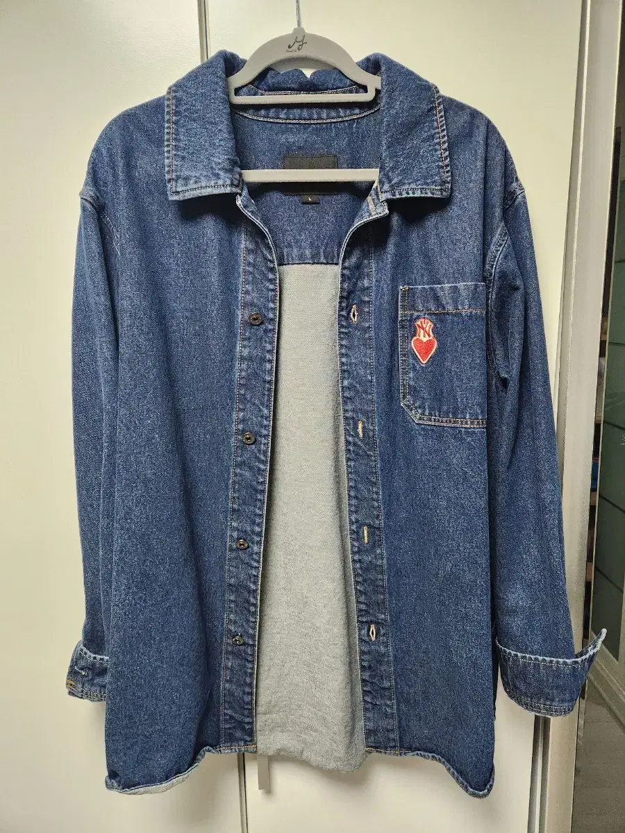 MLB Jeans Jacket L