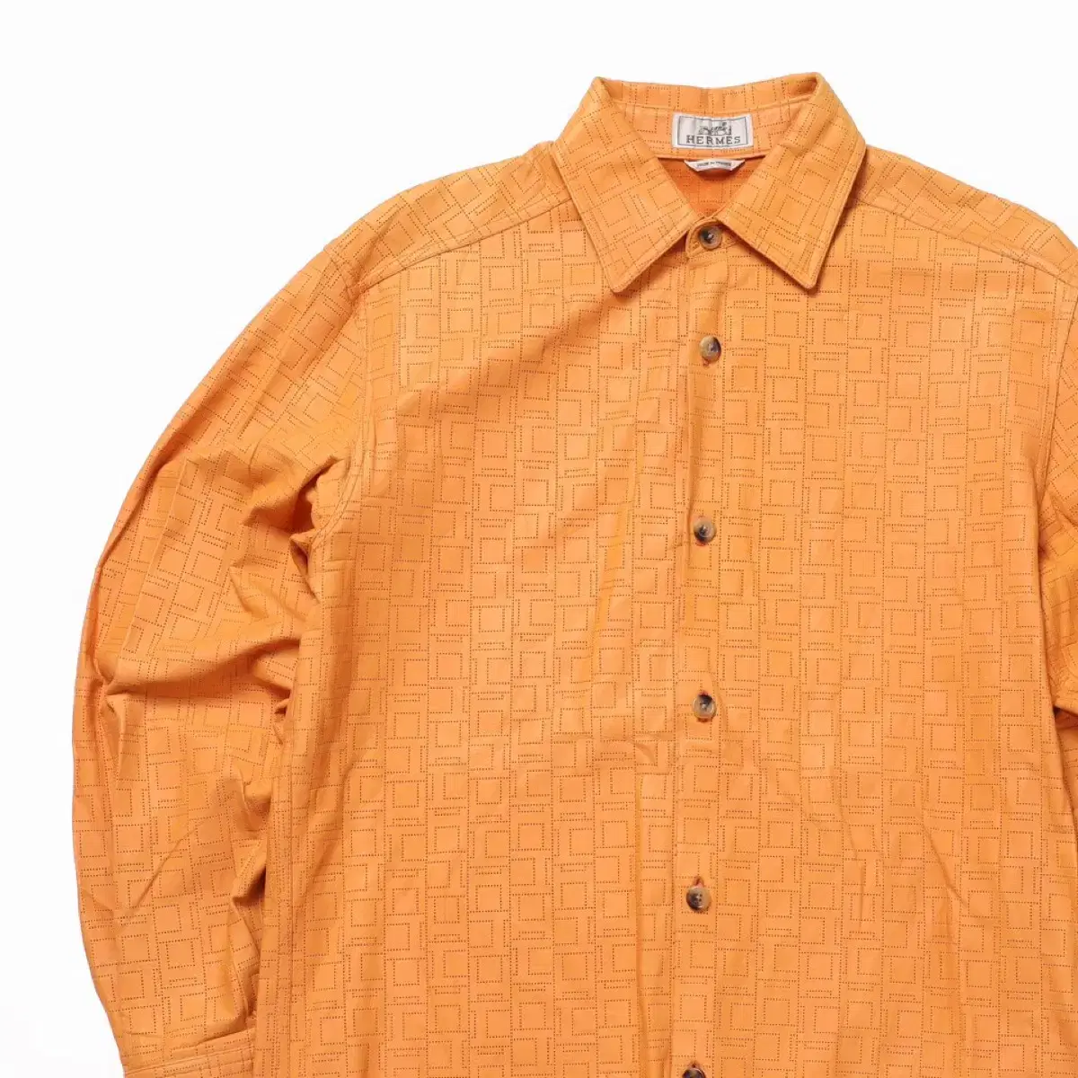 HERMES Cowhide Pattern Shirt