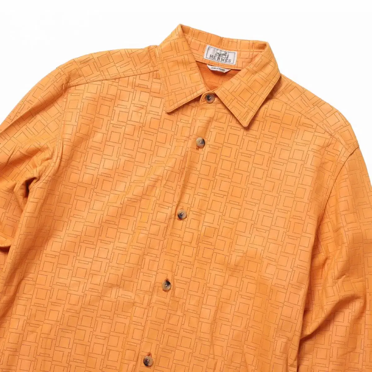 HERMES Cowhide Pattern Shirt