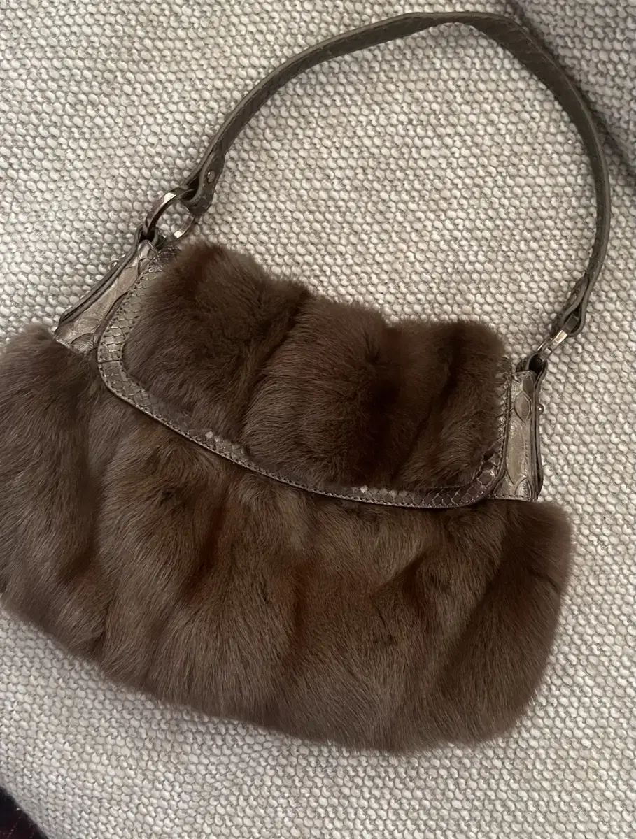 Fendi 펜디 fur & Python 토트 숄더백 미착용