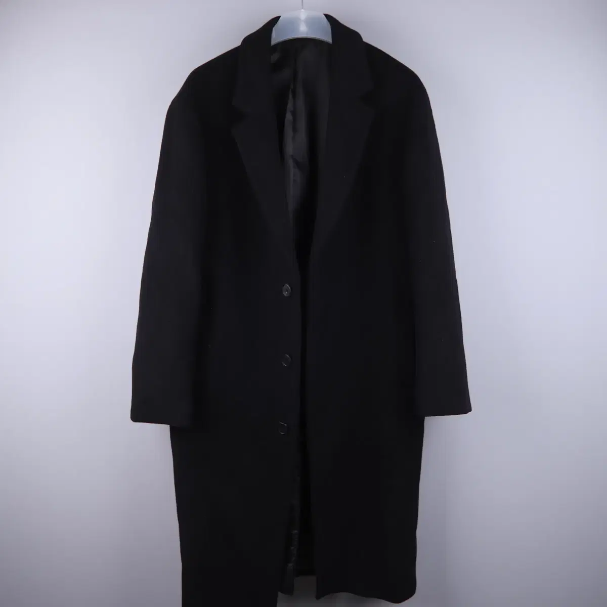 GentlemenStandard cashmere-blend oversized single coat [black] (L) a