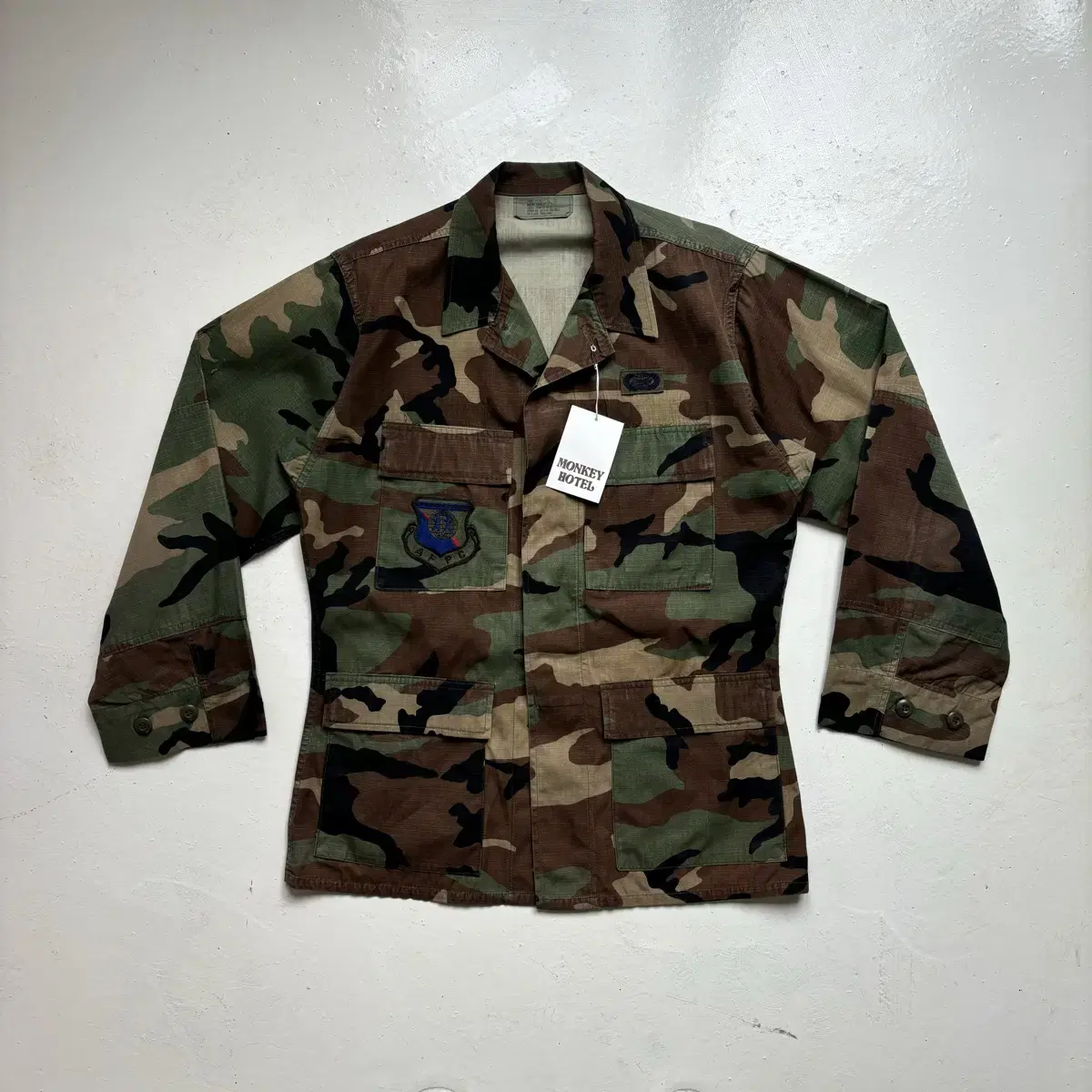 US ARMY OG Vintage BDU Woodland Jacket S