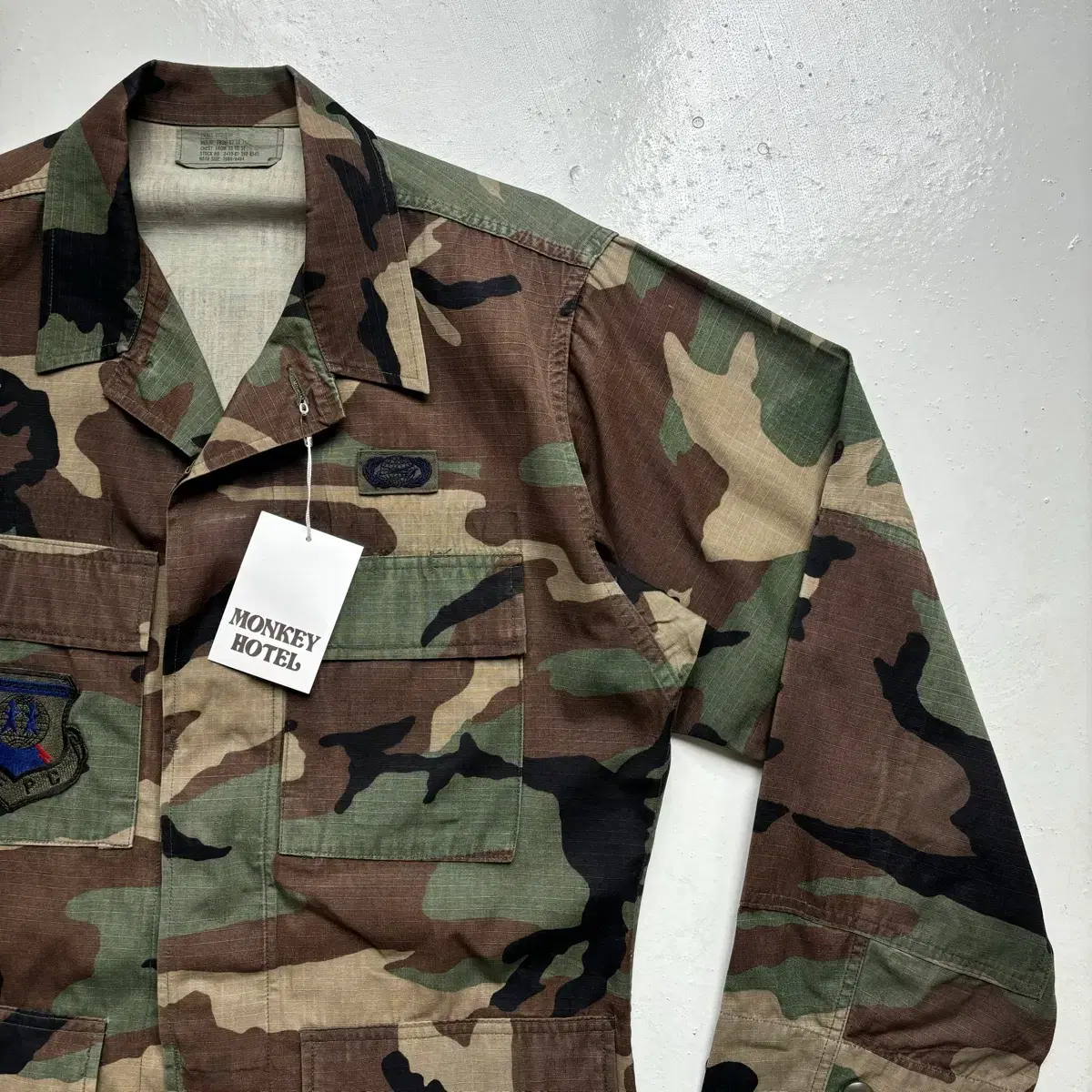 US ARMY OG 빈티지 BDU 우드랜드 자켓 S