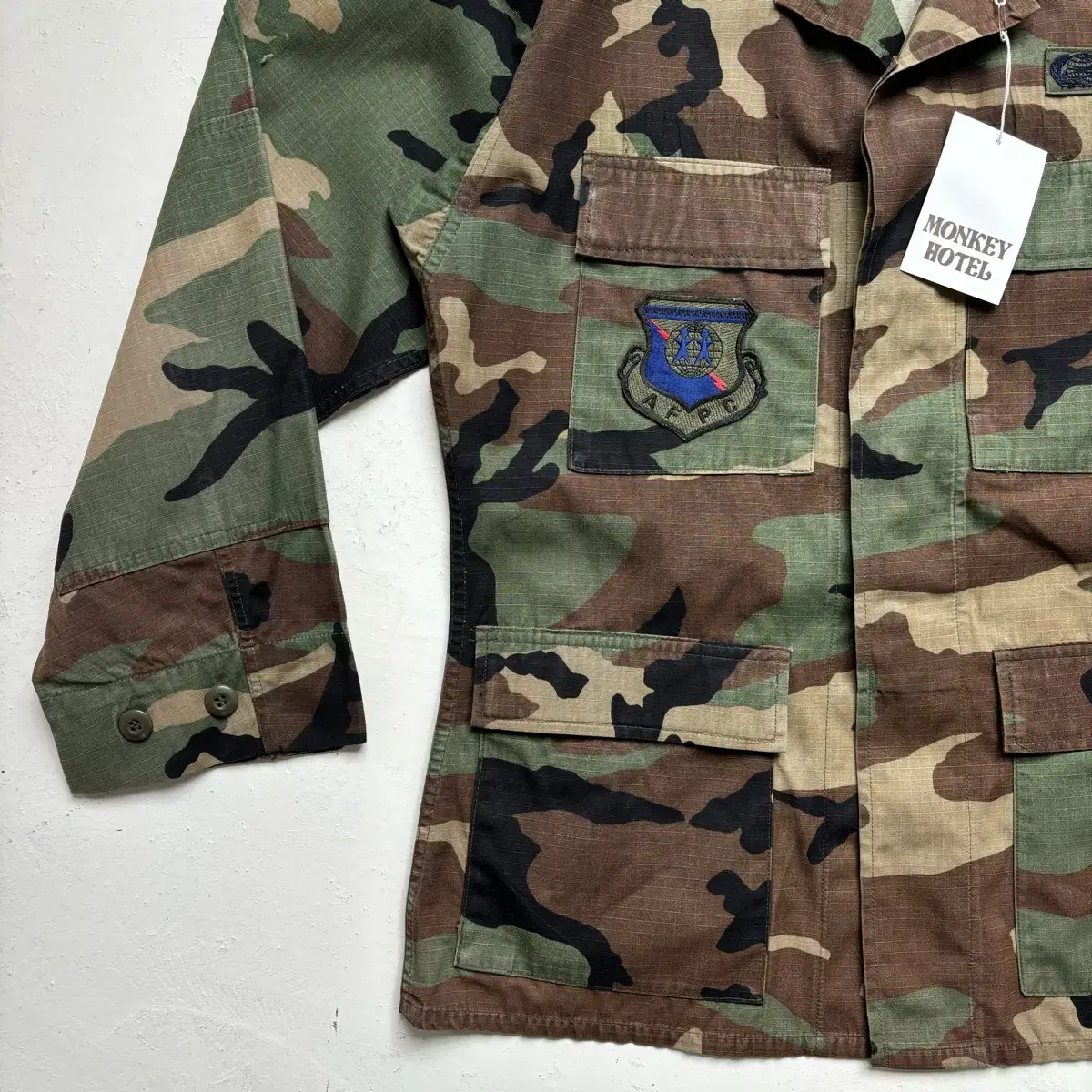 US ARMY OG 빈티지 BDU 우드랜드 자켓 S