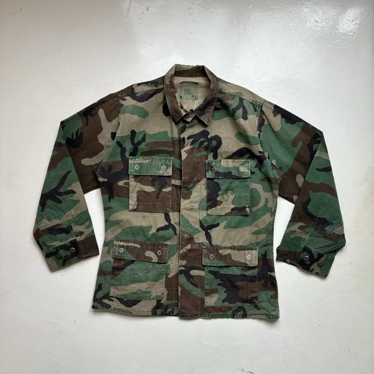 US ARMY OG Vintage BDU Woodland Jacket M